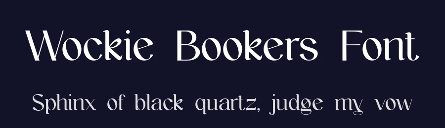 Wockie Bookers Font by UICreative — Sans Serif Font — thumbnail 2