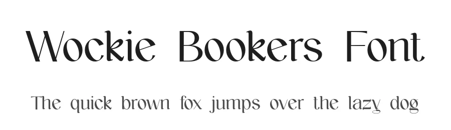 Wockie Bookers Font by UICreative — Sans Serif Font