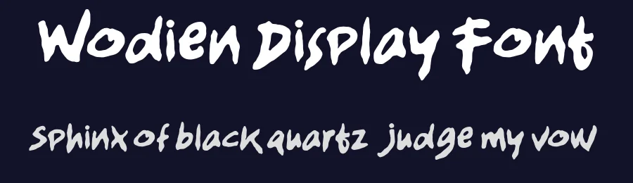 Wodien Display Font by enxyclo — Display Font — thumbnail 2