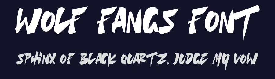 Wolf Fangs Font by Cikareotype Studio — Display Font — thumbnail 2