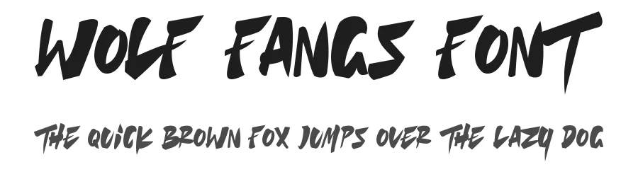 Wolf Fangs Font by Cikareotype Studio β Display Font