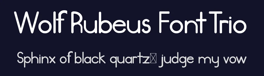 Wolf Rubeus Font Trio by edricstudio — Sans Serif Font — thumbnail 2