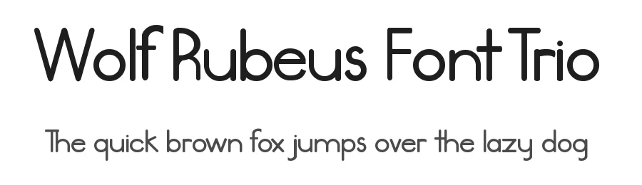 Wolf Rubeus Font Trio by edricstudio — Sans Serif Font