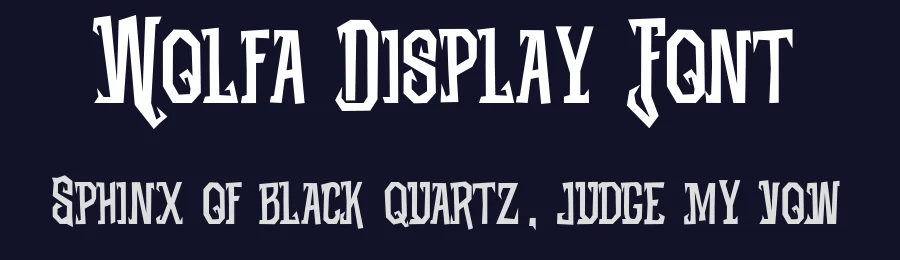 Wolfa Display Font by HydricDesign — Decorative Font — thumbnail 2
