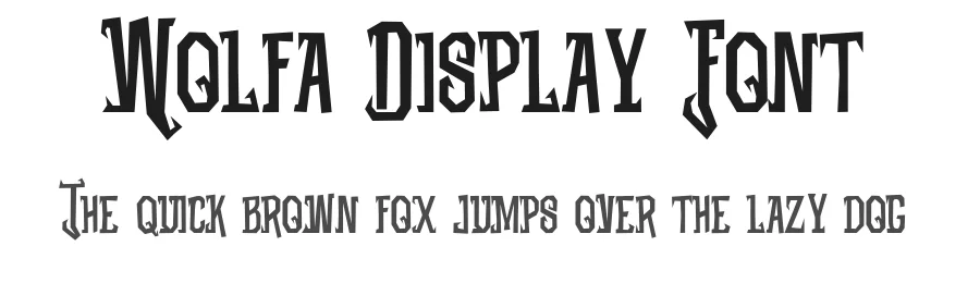 Wolfa Display Font by HydricDesign β Decorative Font
