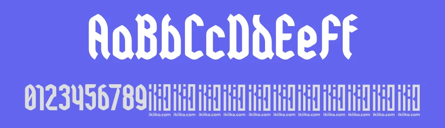 Wolfgang Krauss Font by ikiiko type — Blackletter Font — thumbnail 3