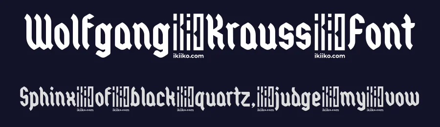 Wolfgang Krauss Font by ikiiko type — Blackletter Font — thumbnail 2