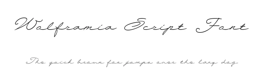 Wolframia Script Font by defharo — Script Handwritten Font