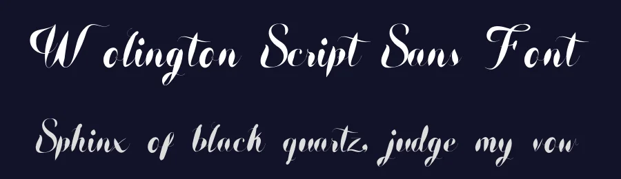 Wolington Script Sans Font by GraphicSauce — Decorative Font — thumbnail 2