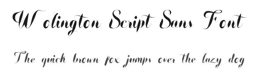 Wolington Script Sans Font by GraphicSauce — Decorative Font