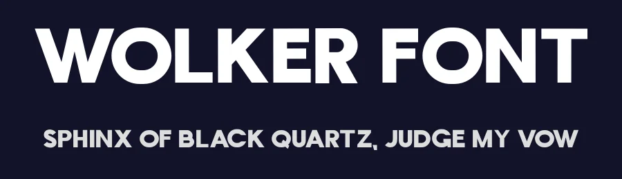 Wolker Font by bentype — Sans Serif Font — thumbnail 2