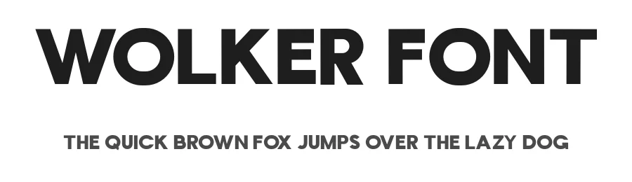 Wolker Font by bentype — Sans Serif Font