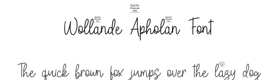 Wollande Apholan Font by SlideShoot — Script Handwritten Font