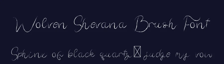 Wolven Shevana Brush Font by edricstudio — Script Handwritten Font — thumbnail 2