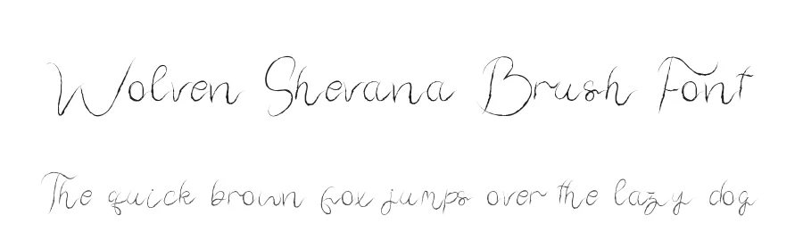 Wolven Shevana Brush Font by edricstudio — Script Handwritten Font