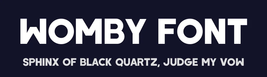 Womby Font by cagrikara — Sans Serif Font — thumbnail 2
