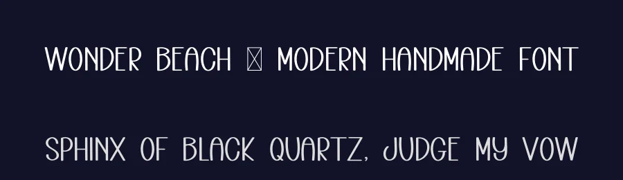 Wonder Beach – Modern Handmade Font by freshtypeink — Display Font — thumbnail 2