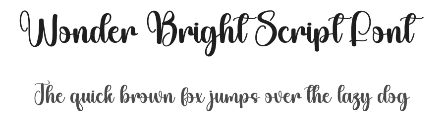 Wonder Bright Script Font by creativeletter — Script Handwritten Font