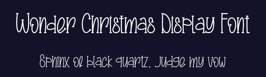 Wonder Christmas Display Font by creativeletter — Display Font — thumbnail 2
