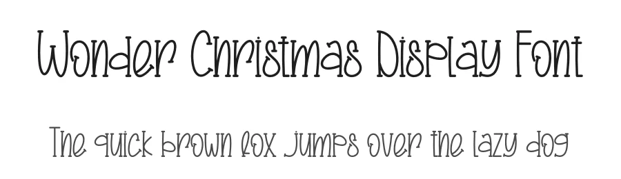 Wonder Christmas Display Font by creativeletter — Display Font