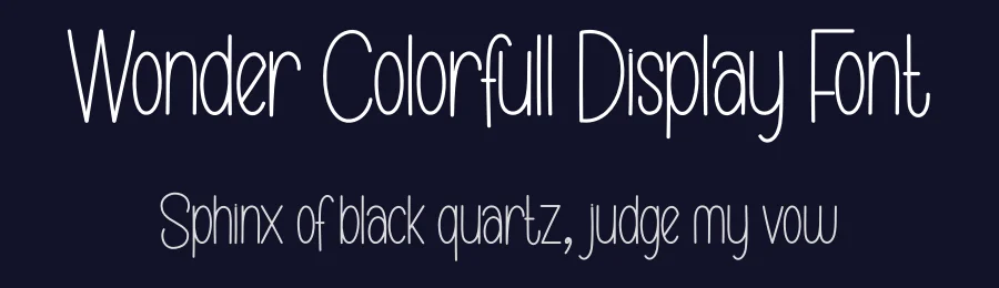 Wonder Colorfull Display Font by andikastudio — Display Font — thumbnail 2