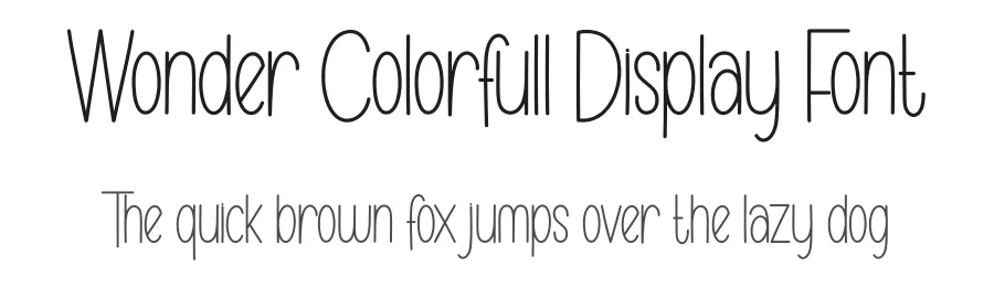 Wonder Colorfull Display Font by andikastudio — Display Font