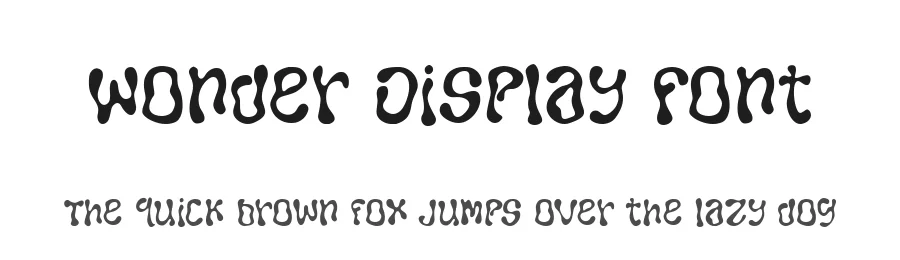 Wonder Display Font by Dantype — Display Font