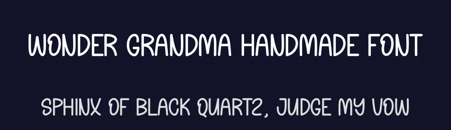 Wonder Grandma Handmade Font by andikastudio — Display Font — thumbnail 2
