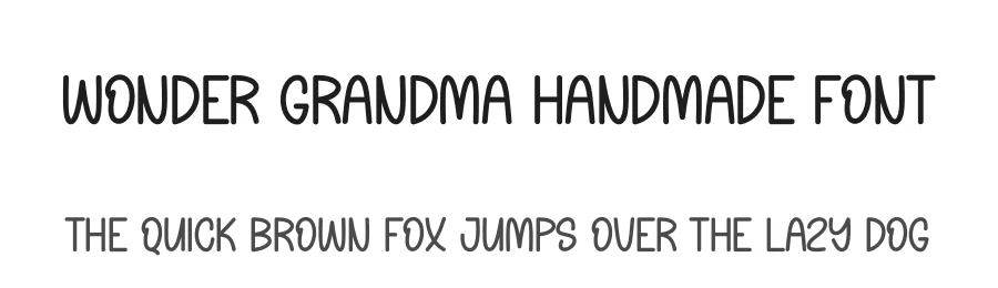 Wonder Grandma Handmade Font by andikastudio — Display Font