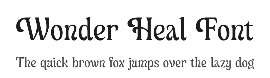 Wonder Heal Font by Almarkha Type — Display Font