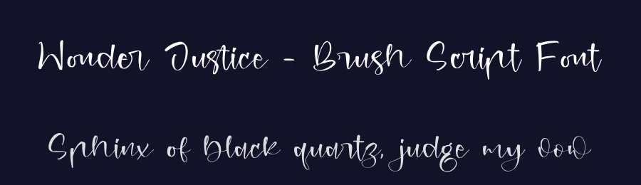 Wonder Justice – Brush Script Font by perspectype — Script Handwritten Font — thumbnail 2