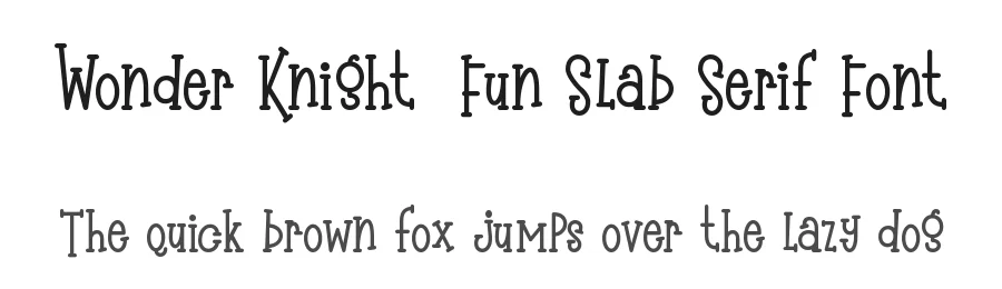 Wonder Knight – Fun Slab Serif Font by Almarkha Type — Decorative Font