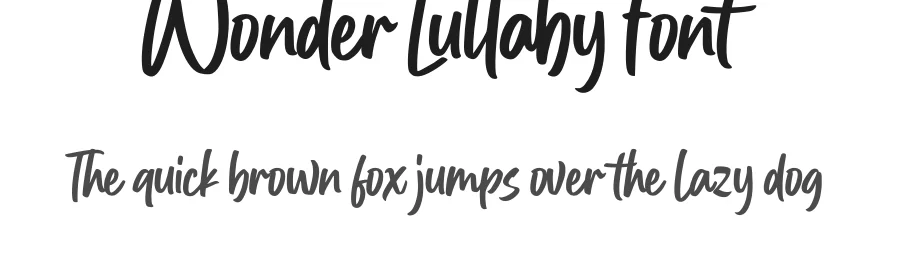 Wonder Lullaby Font by Gassstype — Script Handwritten Font