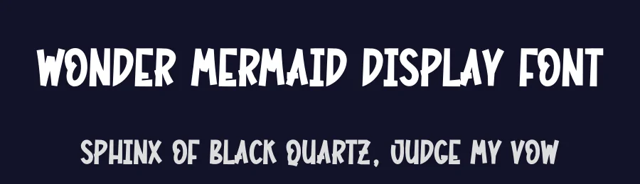 Wonder Mermaid Display Font by creativeletter — Display Font — thumbnail 2