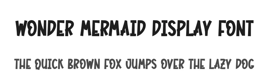 Wonder Mermaid Display Font by creativeletter — Display Font
