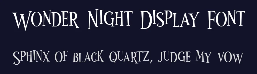 Wonder Night Display Font by Arterfak Project — Display Font — thumbnail 2