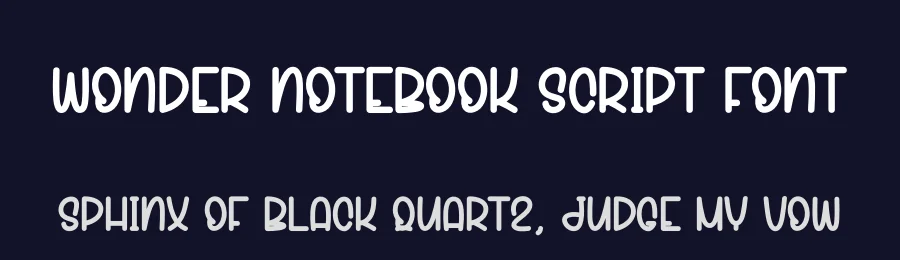 Wonder Notebook Script Font by andikastudio — Display Font — thumbnail 2