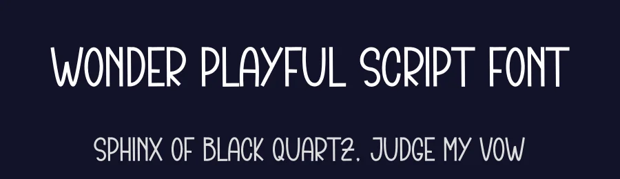 Wonder Playful Script Font by andikastudio — Display Font — thumbnail 2