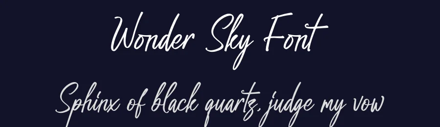 Wonder Sky Font by glorytype — Script Handwritten Font — thumbnail 2