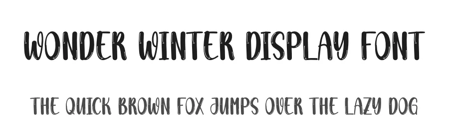 Wonder Winter Display Font by creativeletter — Script Handwritten Font