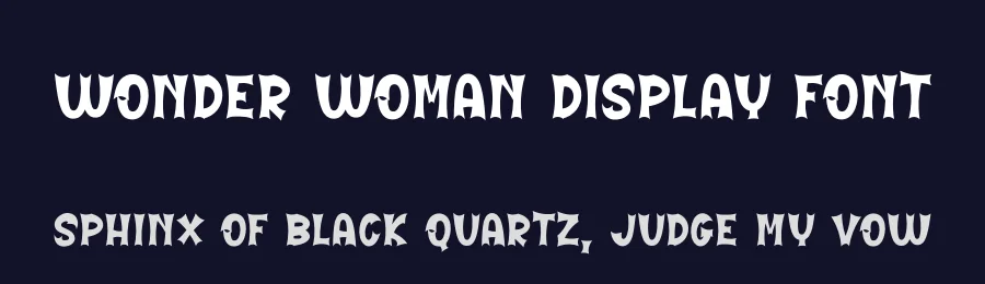 Wonder Woman Display Font by freshtypeink — Display Font — thumbnail 2