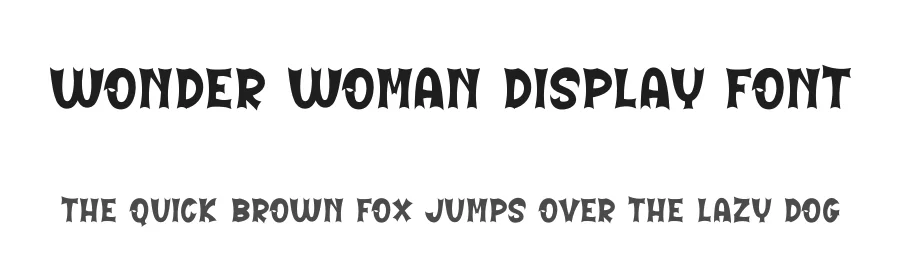 Wonder Woman Display Font by freshtypeink — Display Font