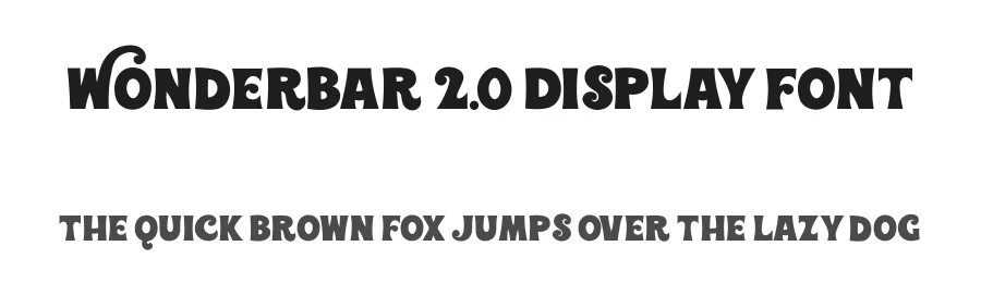 Wonderbar 2.0 Display Font by Sharkshock — Display Font