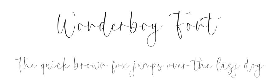 Wonderboy Font by AesthericaStudio — Script Handwritten Font