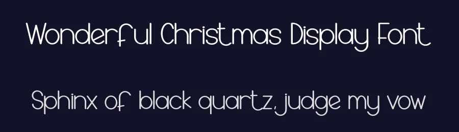 Wonderful Christmas Display Font by creativeletter — Display Font — thumbnail 2