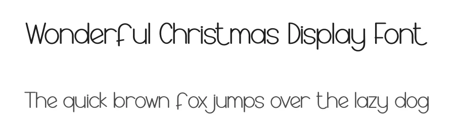 Wonderful Christmas Display Font by creativeletter — Display Font