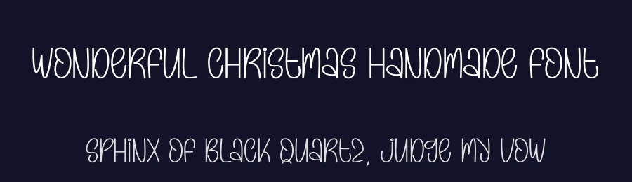Wonderful Christmas Handmade Font by creativeletter — Display Font — thumbnail 2