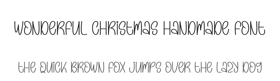 Wonderful Christmas Handmade Font by creativeletter — Display Font