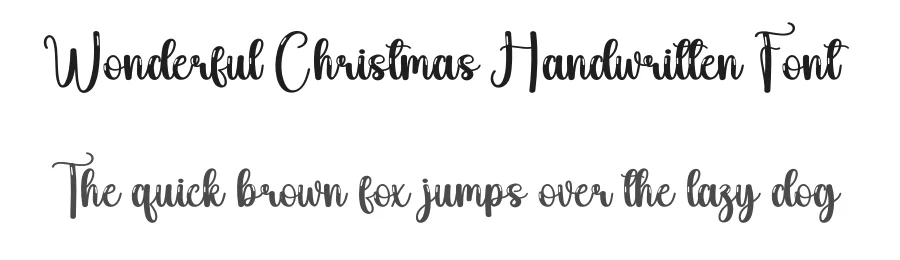 Wonderful Christmas Handwritten Font by creativeletter — Script Handwritten Font