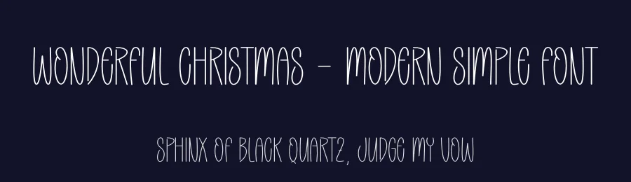 Wonderful Christmas – Modern Simple Font by creativeletter — Display Font — thumbnail 2